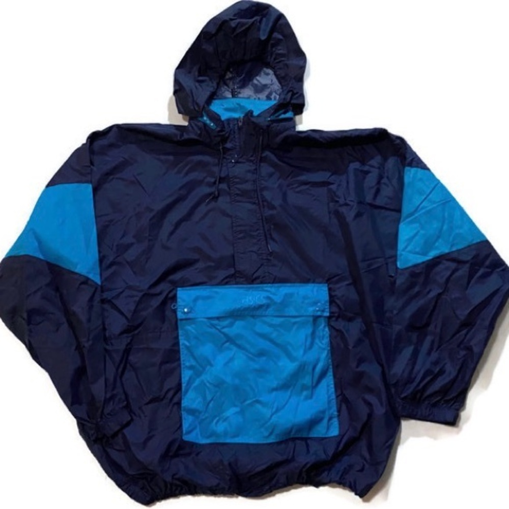 Vintage Rare 80’s ASICS Pullover windbreaker